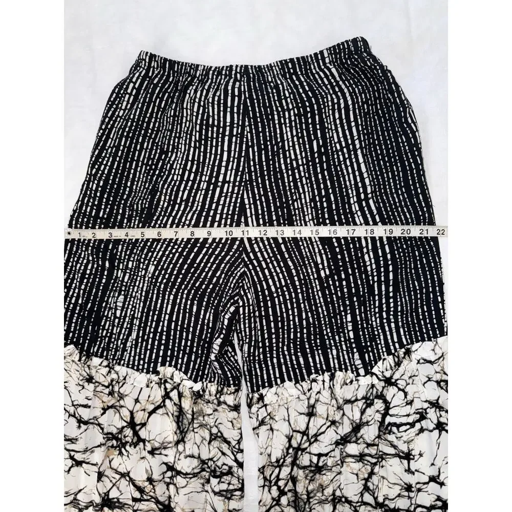 Coco Bianca Tiered Palazzo Pants Tropical Comfortable Bohemian Cottagecore Sz S - Picture 6 of 15